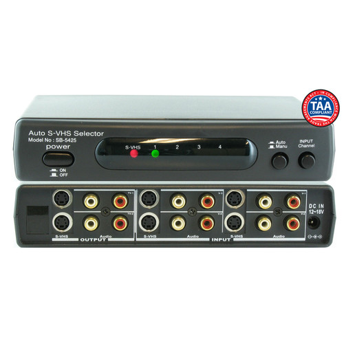 Shinybow SB-5450 4x2 S-Video Video/Analog Audio Matrix Switcher