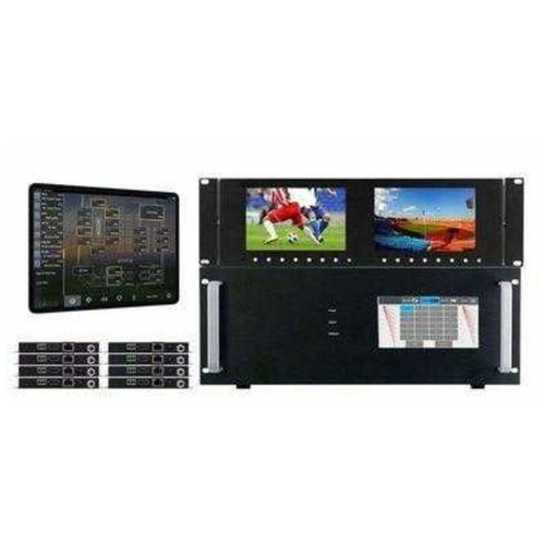 Sports Bar 4K 4x8 HDMI Matrix Switch over CAT6 w/iPad DirecTV Control