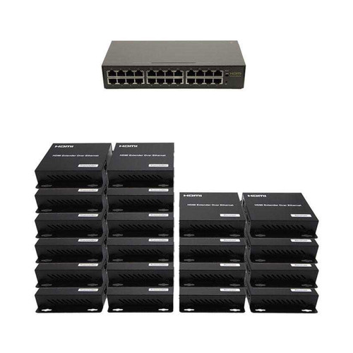 12x8 Network HDMI Matrix Switcher with WEB GUI & Remote IR