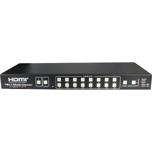 A-Neuvideo ANI-16-MV 16x1 HDMI Seamless Switcher Mutli-Viewer HDMI 1.3