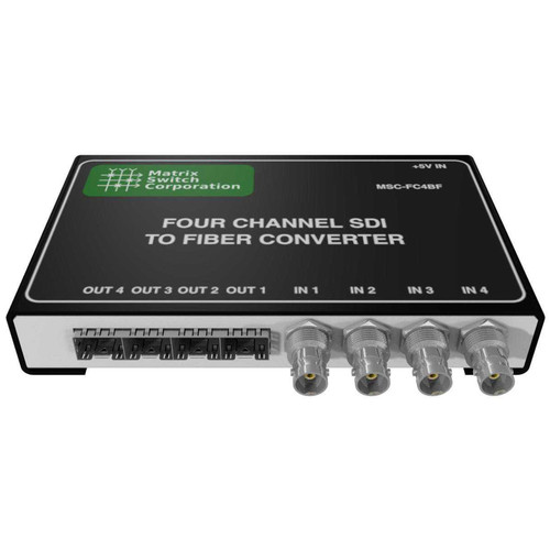 Matrix Switch MSC-FC4BF 4 BNC Input 4 SFP Output 3G-SDI Converter