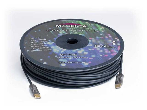 tvONE MG-AOC-662-50 HDMI 2.0 Active Plenum Cable 164ft (50m)