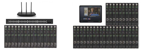 POE 16x30 HDMI Over IP Matrix Switcher w/Real Time iPad Video Preview