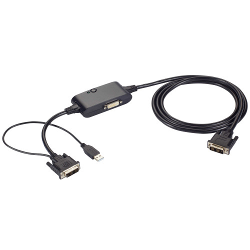 Black Box ACXSPL12-S DVI-D Splitter Cable, USB Power