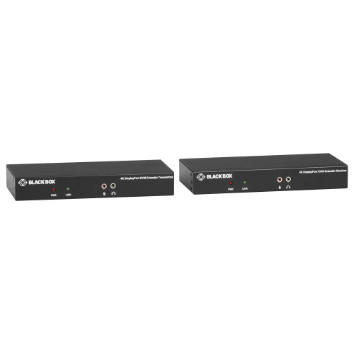 Black Box KVXLCDP-100 KVM Extender CATx - 4K SH DP USB 2.0 Serial Audio Local Video