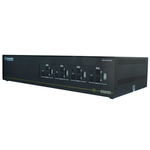 Black Box SS8P-DVI-8X4-UCAC Secure KVM Matrix Switch NIAP3 4 User x 8 Source DVII USB AUD CAC
