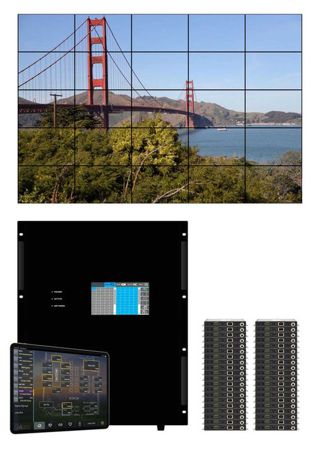 20x48 HDMI Matrix Switcher Over CAT6 w/Free Video Wall Processing