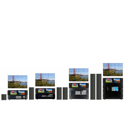 Build Your Own 4K 60 Hz Matrix Switcher w/Video Wall Function Using 9-Chassis Sizes