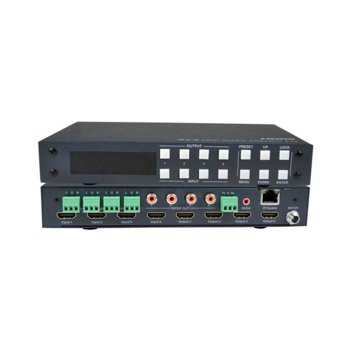 NTI SM-4X4-4K18GBA-LCV2 Low-Cost 4K 18Gbps HDMI Video Matrix Switch