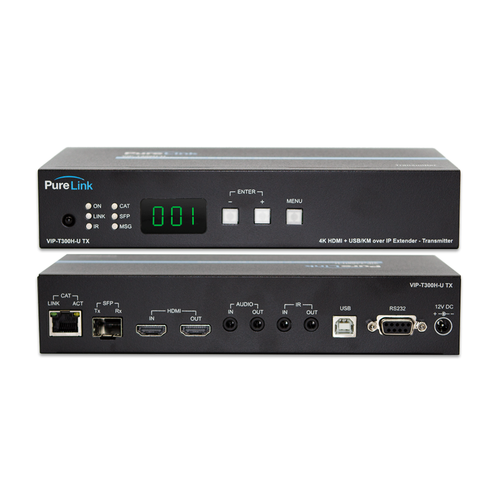 PureLink VIP-400-E 4K60 HDMI & USB/KM CAT & Fiber - AV over IP Encoder