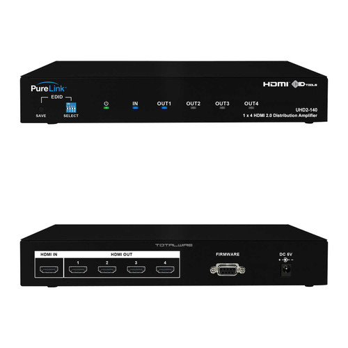 PureLink UHD2-140 1×4 HDMI 2.0 Distribution Amplifier