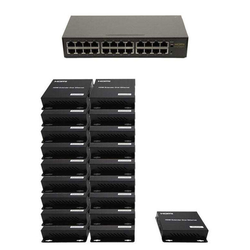 18x1 Network HDMI Matrix Switcher with WEB GUI & Remote IR