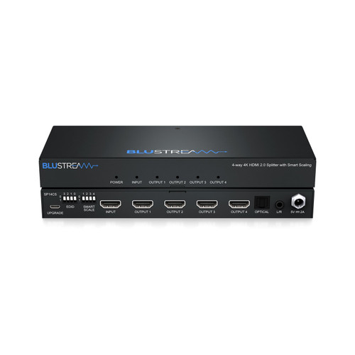 Blustream SP14CS 4-Way 4K HDMI 2.0 HDCP 2.2 Splitter with Smart Scaling