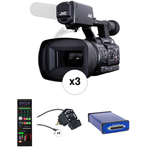 JVC GYHC500SLS3 Slim Triple-Camera Studio Package (3-Camera Kit)