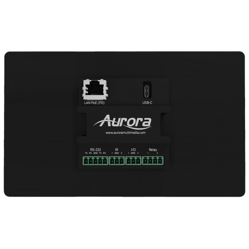 Aurora Multimedia RXT-8WM-B 8" Wall Mount ReAX Touch Panel Control System (Black)