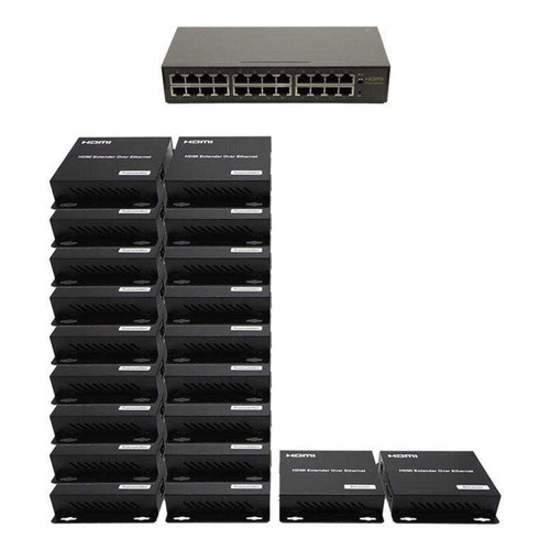 18x2 Network HDMI Matrix Switcher with WEB GUI & Remote IR