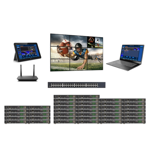 4K 30 Hz 8x30 AV Over IP POE Matrix Switch