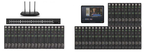 POE 18x30 HDMI Over IP Matrix Switcher w/Real Time iPad Video Preview