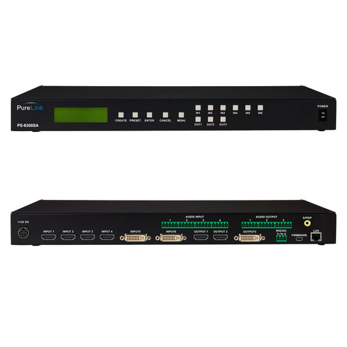 PureLink PS-6300S 6×3 Presentation Switcher w/Auto-Scaling