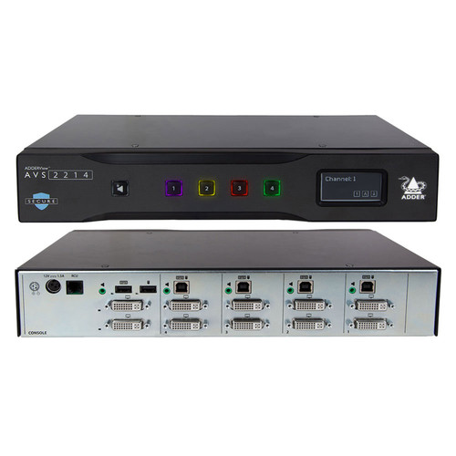 Adder AVS-2214 Dual-Head Secure 4-Port Switch