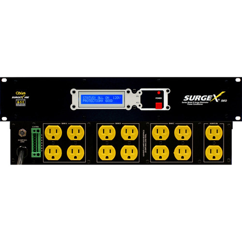 SurgeX SEQ Programmable Sequencer Surge Eliminator, 2U, 120V/20A