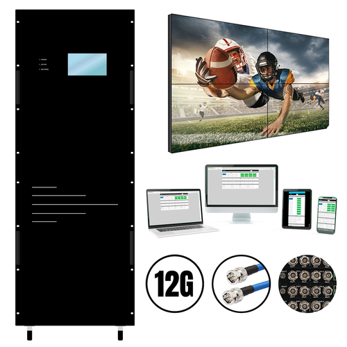 40x100 12G SDI Matrix Switcher with a Video Wall Function & Apps and other sizes