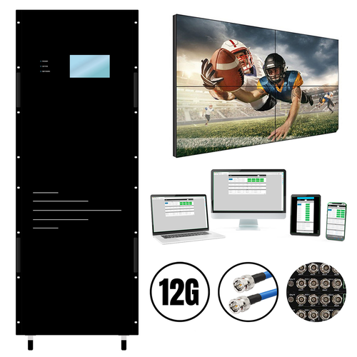 60x140 12G SDI Matrix Switcher with a Video Wall Function & Apps and other sizes