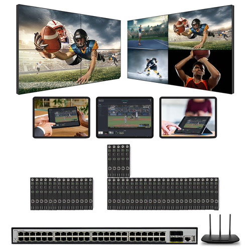 1080p 14x30 HDMI Over LAN Matrix Switcher w/Real Time iPad Video Preview