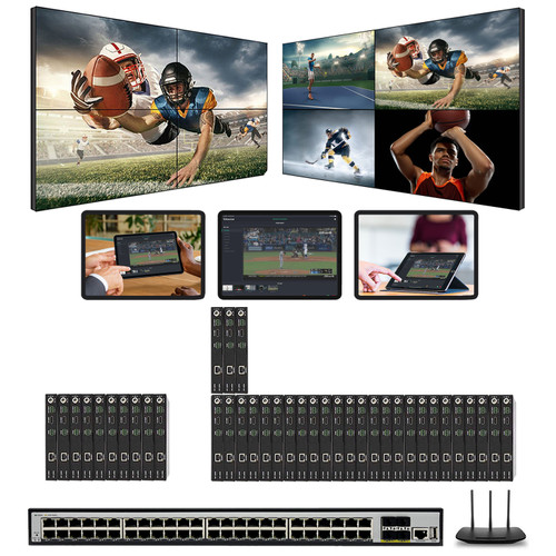 1080p 10x28 HDMI Over LAN Matrix Switcher w/Real Time iPad Video Preview