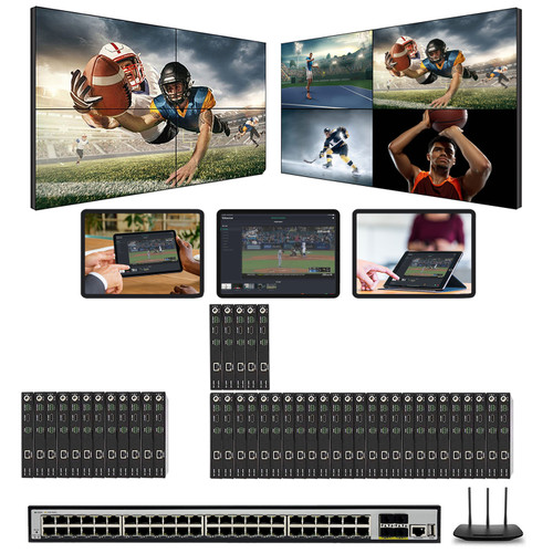 1080p 12x30 HDMI Over LAN Matrix Switcher w/Real Time iPad Video Preview