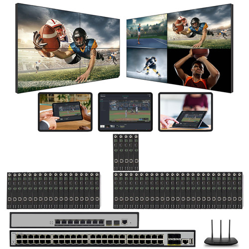 1080p 18x30 HDMI Over LAN Matrix Switcher w/Real Time iPad Video Preview