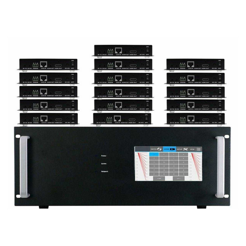 WolfPack 4K 30 Hz 1x16 HDBaseT Splitter w/16-HDBaseT Receivers & Output Control to 220'