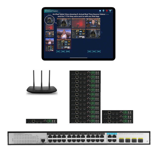 1x15 4K 30 Hz POE HDMI Over LAN Splitter w/Real Time iPad Video Preview