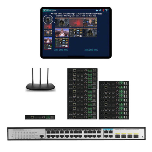 1x21 4K 30 Hz POE HDMI Over LAN Splitter w/Real Time iPad Video Preview
