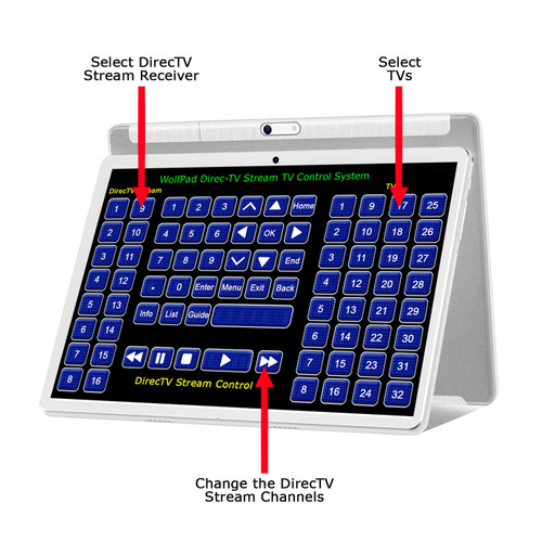 WolfPad DirecTV Stream Tablet TV Control System