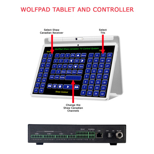 WolfPad Shaw Canadian Tablet TV Control System