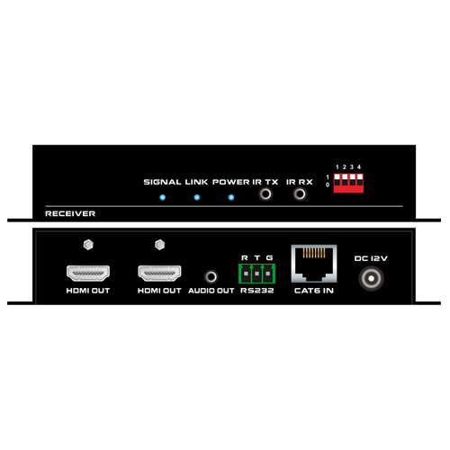 4K 60 Hz LHDT Extender to 110 feet with HDCP 2.3, EDID, Audio & IR