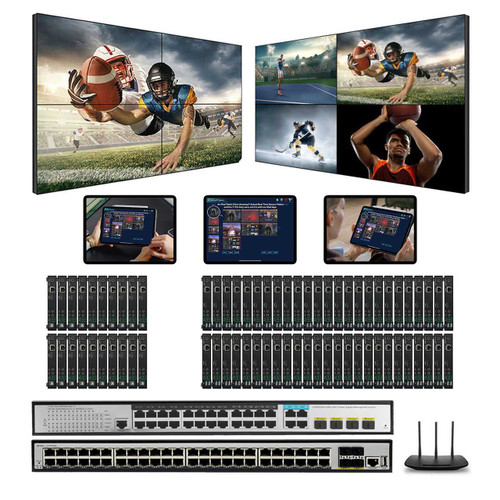 1080p 16x54 HDMI Over IP Matrix Switcher w/Real Time iPad Video Preview