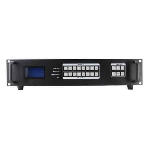 Build a 4K 60 Hz HDMI Matrix Switch over CAT6 with a 8x8 Chassis front