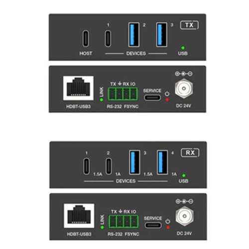 DVDO Xtend-USBC-USB-100 1-Host USB-C & USB-A 3.2 Gen 1 100m Extender over HDBaseT