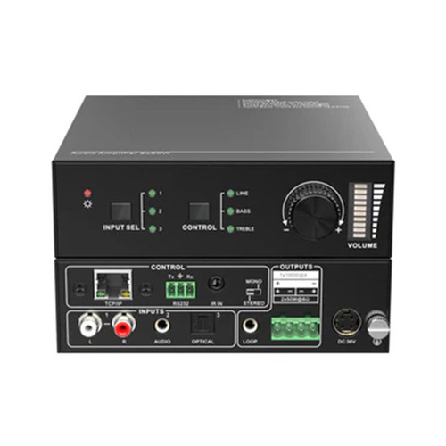 DVDO AA2x50W-1 2x50W Class-D Audio Amplifier with 3 Inputs & Volume Control