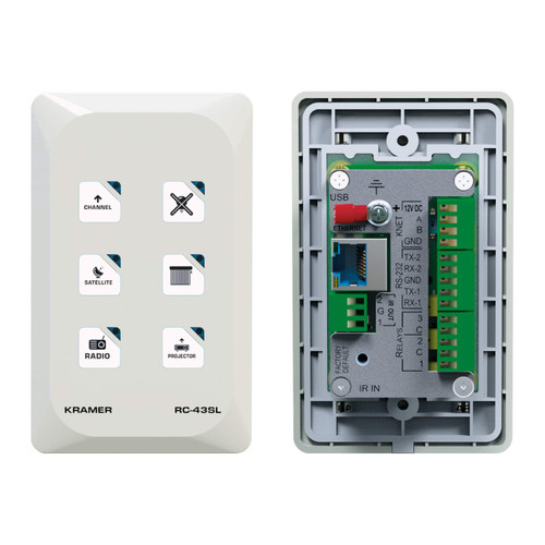 Kramer RC-43SL 6-button Touch-Sensitive Ethernet Control Keypad