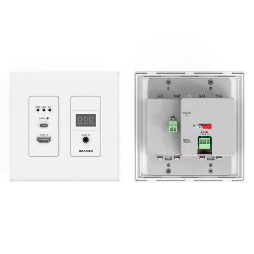 Kramer WP-SW2-EN7/59-00001490 4K AVoIP Encoder Switcher Wall Plate Over 1GbE