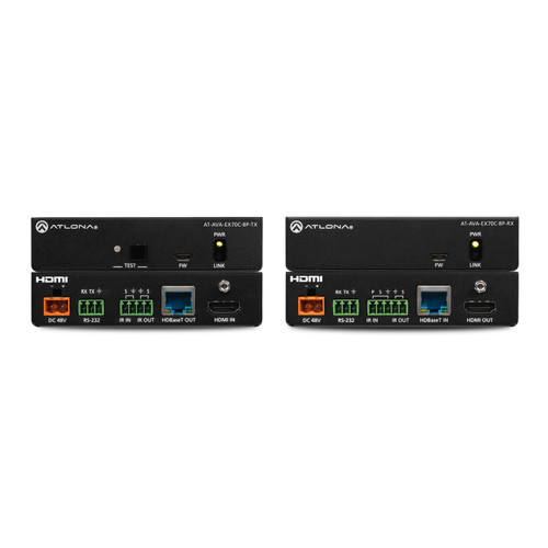 Atlona AT-AVA-EX70C-BP-KIT Avance 4K/UHD Extender Kit With Control & Bidirectional Remote Power