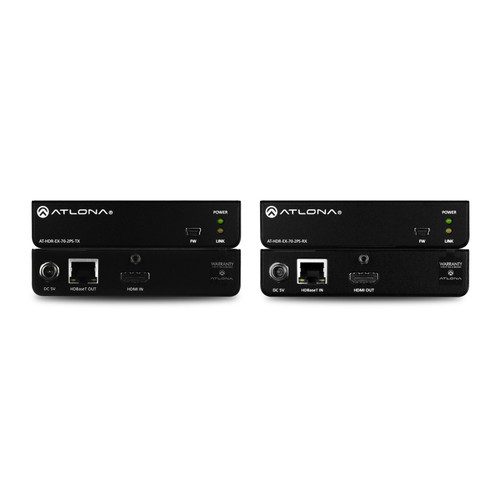Atlona AT-HDR-EX-70-2PS 4K HDR HDMI Over HDBaseT TX/RX Kit