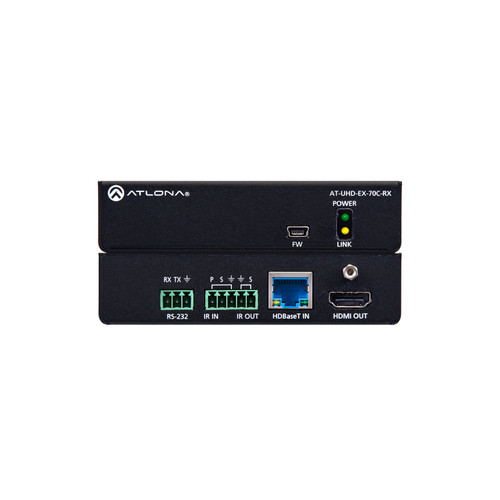 Atlona AT-UHD-EX-70C-RX 4K/UHD HDMI Over HDBaseT Receiver With Control & PoE
