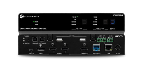 Atlona AT-OME-MS42 4×2 Matrix Switcher With USB Hub