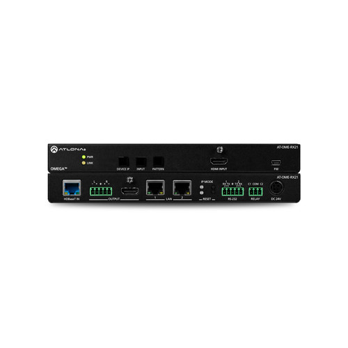Atlona AT-OME-RX21 2×1 AV Switcher & HDBaseT Receiver With Scaler & HDMI Input