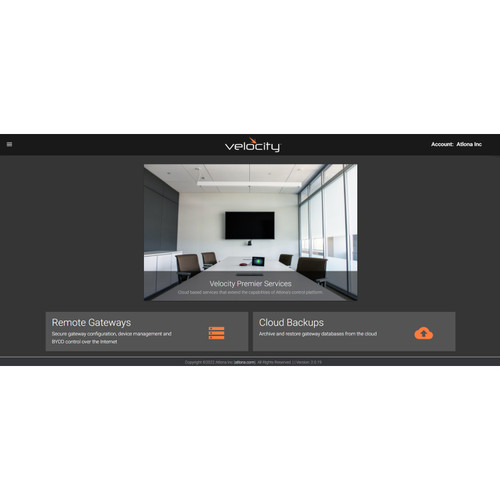 Atlona AT-VPS-RG-T2 Remote Configuration, Management & Control For Velocity Gateways