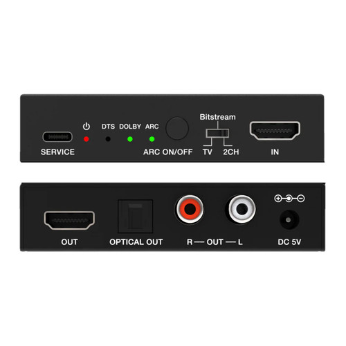 Zenty ZT-218 4K 60Hz HDMI Audio Extractor with ARC & Downmixing